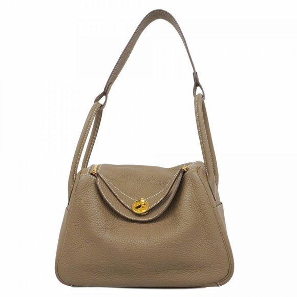 Hermes Hermès Lindy 26 Handbag in Taurillon Clemence Etoupe with U Stamp, Wom... - Picture 1 of 13